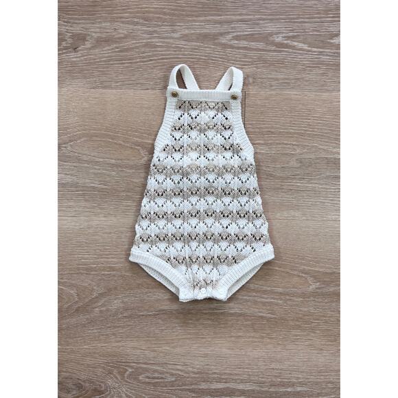 Zara Other - Zara Crochet Knit Romper - Size 3-6m
